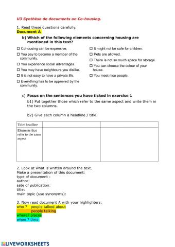 Co housing doc a