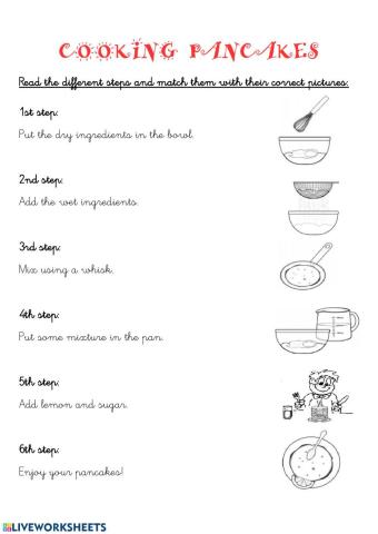 Cooking Pancake's: step by step