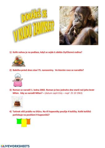 Logické slovní úlohy