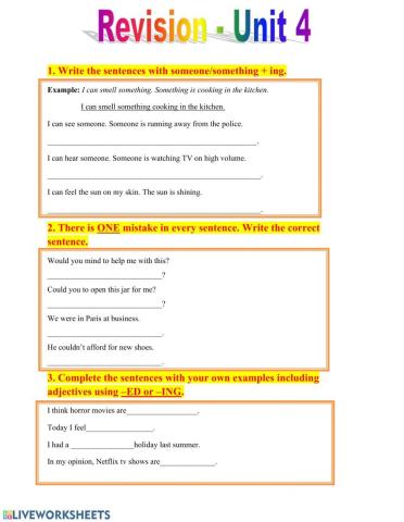 Project 4 (unit 4 revision) pt.2