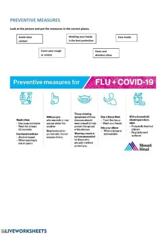 Preventive measures - COVID-19