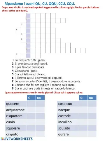 Suoni CU, QU, QQ, CCU, CQU