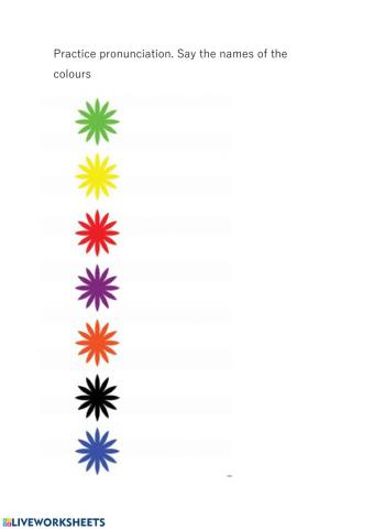 Colours pronunciation