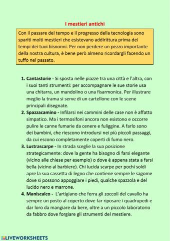 Antichi mestieri