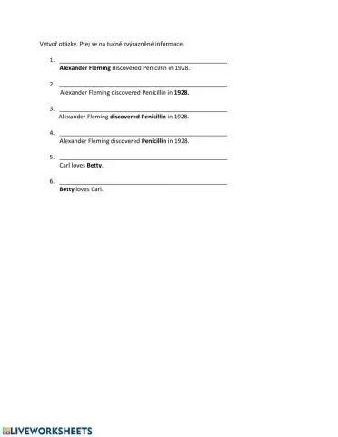Questions3 - different tenses