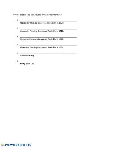Questions3 - different tenses