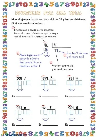 División por una cifra-1