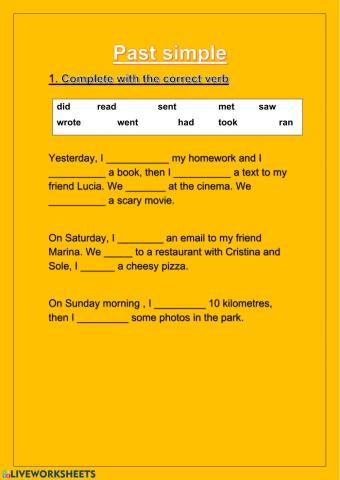 Past simple