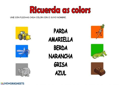 As colors
