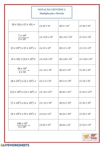Notação cientifica