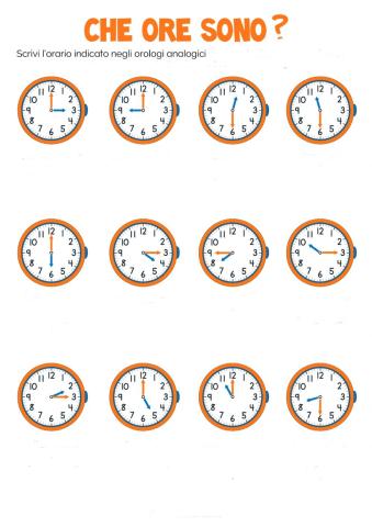 Leggi l'ora