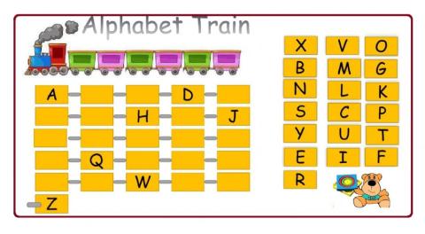 Train alphabet