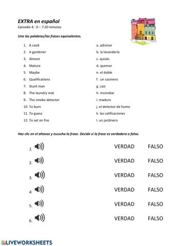 EXTRA en español, episodio 3:  0 a 7:20 minutos