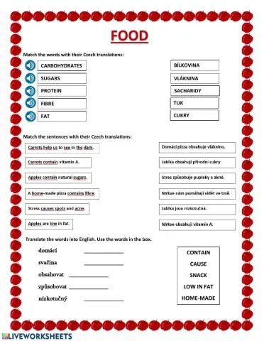 Food - Motivate 1 (Unit 3)