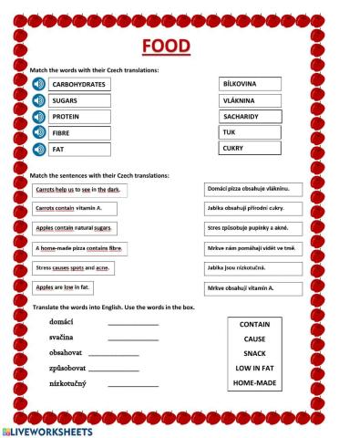 Food - Motivate 1 (Unit 3)