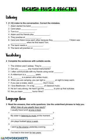 English Plus 2 Review