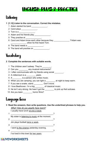 English Plus 2 Review