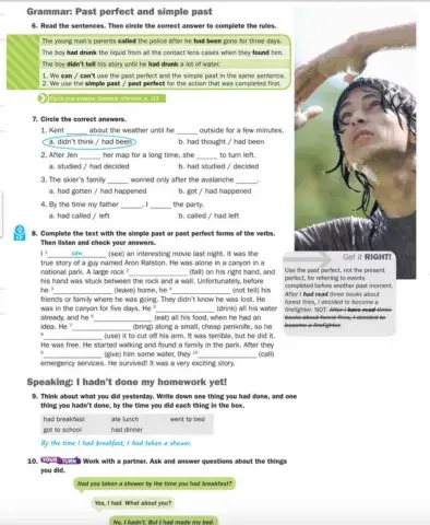 Past perfect vs. simple past