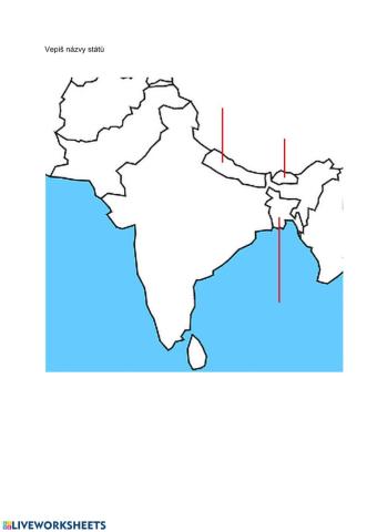 Asie - státy jižní Asie