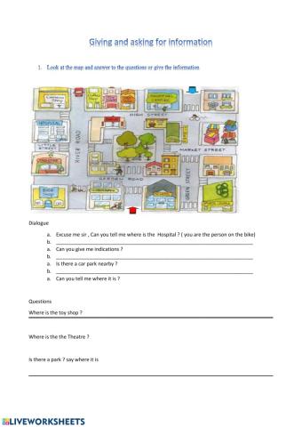 asking and giving information 