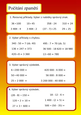 Počítání zpaměti