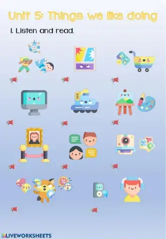 Unit 5 - Things we like doing VOCABULARY A.D.