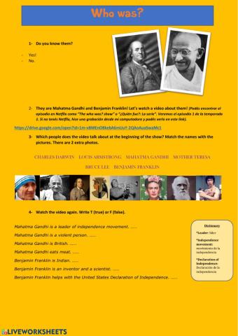 Video - The who was? show