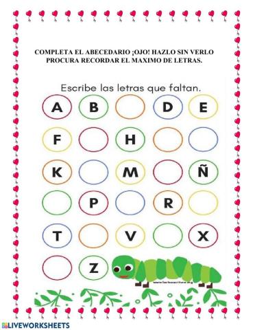 Aprendamos nuestro abecedario