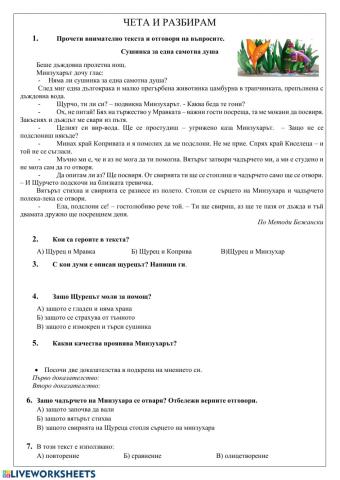 Чета и разбирам