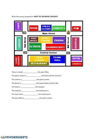 Prepositions of place