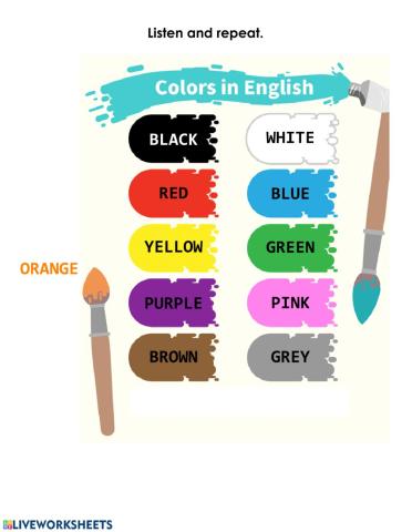 Colours in English