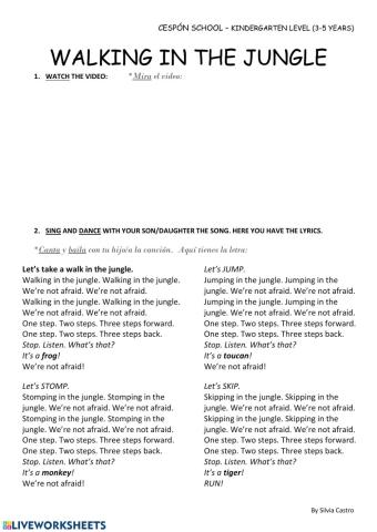 Walking in the jungle