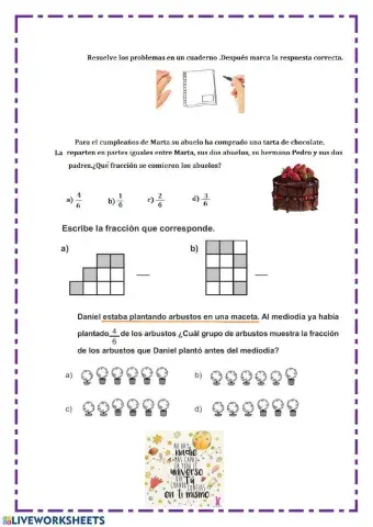 Problemas fracciones
