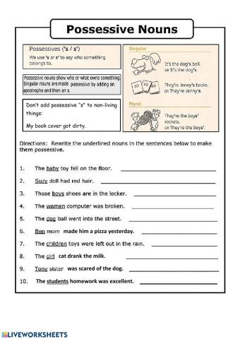 Possessive nouns
