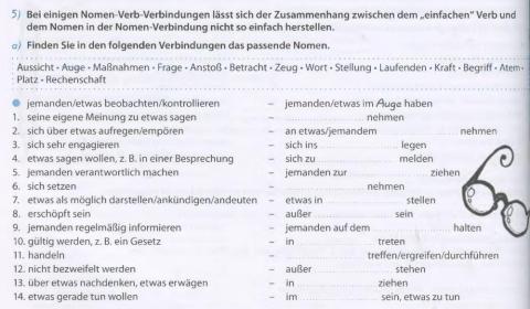 Nomen Verb Verbindungen C