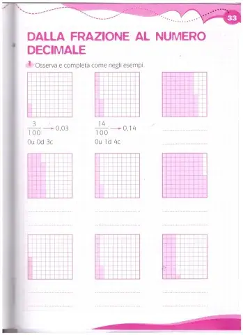Frazioni decimali-decimi e centesimi