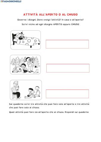 Attività all'aperto