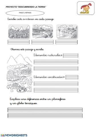 Repaso: descubriendo la tierra