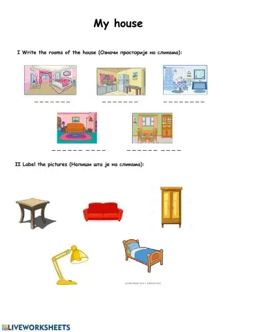 My house (rooms, furniture)