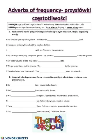 Adverbs of frequency a1