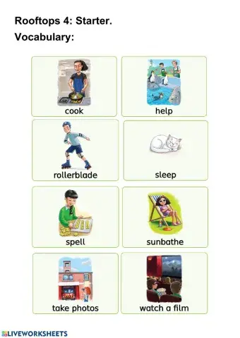 Rooftops 4: Starter - Flashcards