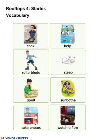 Rooftops 4: Starter - Flashcards