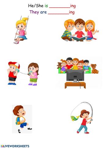 Actions-Present Continuous