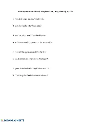 Past simple-questions