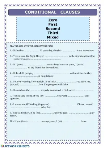 Conditionals All Types