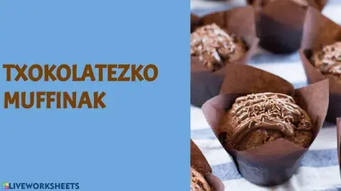 Txokolatezko muffinak