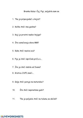 Čuj Pigi zaljubila sam se