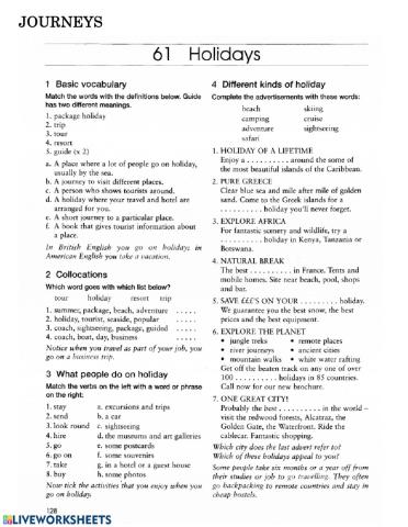 Holidays and transportation