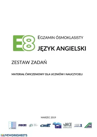   OKE materiały ćwiczeniowe Język angielski 2019