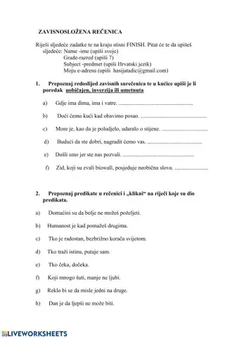 Zavisnosložena rečenica